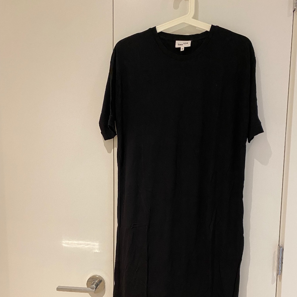 Frank + Oak wool blend t-shirt dress
